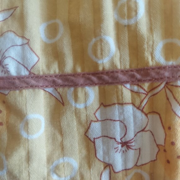 Lux Floral Boho mustard yellow skirt Size 7 NWOT - Picture 4 of 7